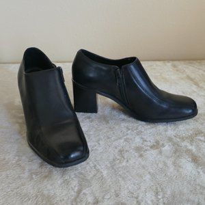 KF Ltd Black Leather Booties- Size 6.5M